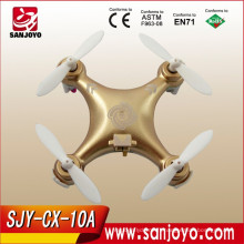 Seres Road CX10A 4CH sans tête 2,4 GHz RC Mini Quadcopter Drone UFO Jouets - Or